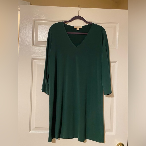 Michael Kors green third quarter length sleeve dress - Picture 1 of 6